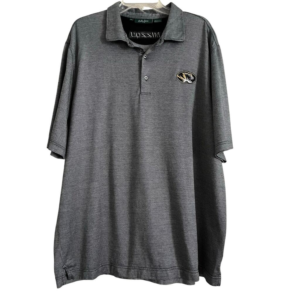 Bobby Jones Mizzou Tigers Polo Mens Size 2XL Cotton Golf Work Casual Travel
